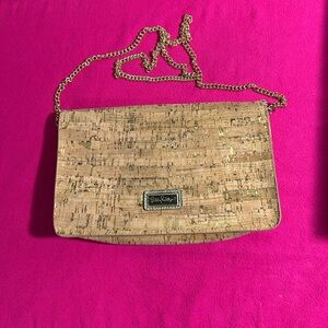 Lilly Pulitzer Gold-Accented Cork Bag